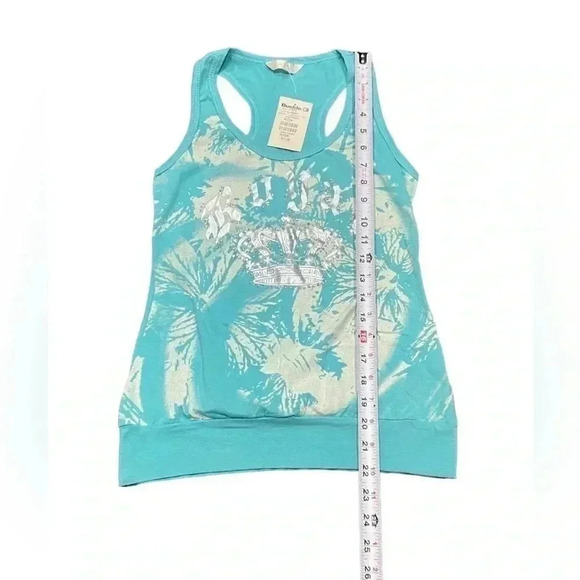 Vintage Buckle‎ Tank Women’s Blue Silver ‘Royal’ Crown  Size Medium Y2K NWT - Picture 3 of 6